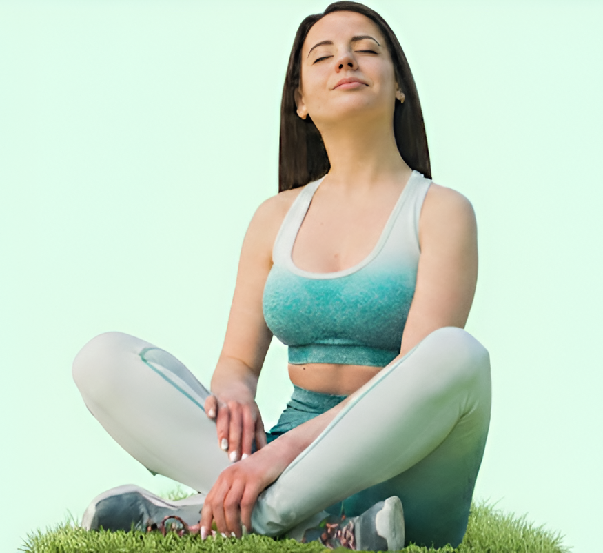 The girl are pointing to the left side